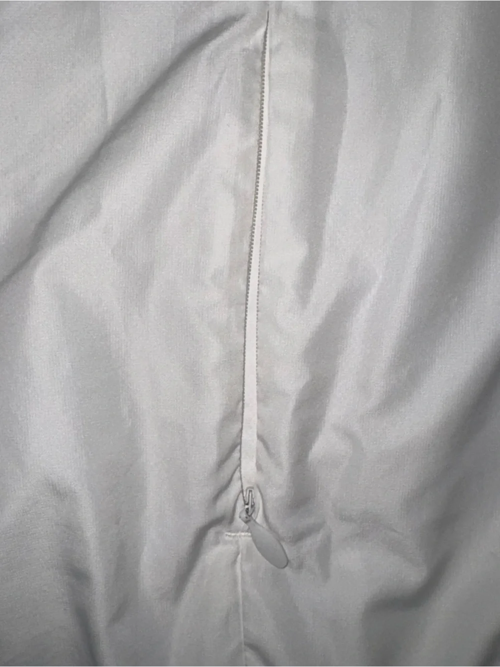 adidas White Windbreaker Jacket with Black & Red Stripe Detail